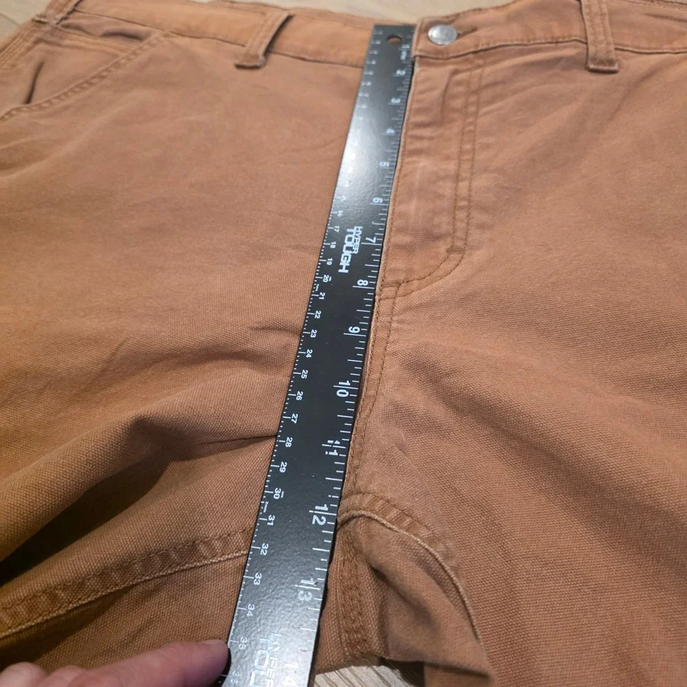 John Deere Mens Brown Relaxed Fit Carpenter Utility Shorts Size 40 Workwear
